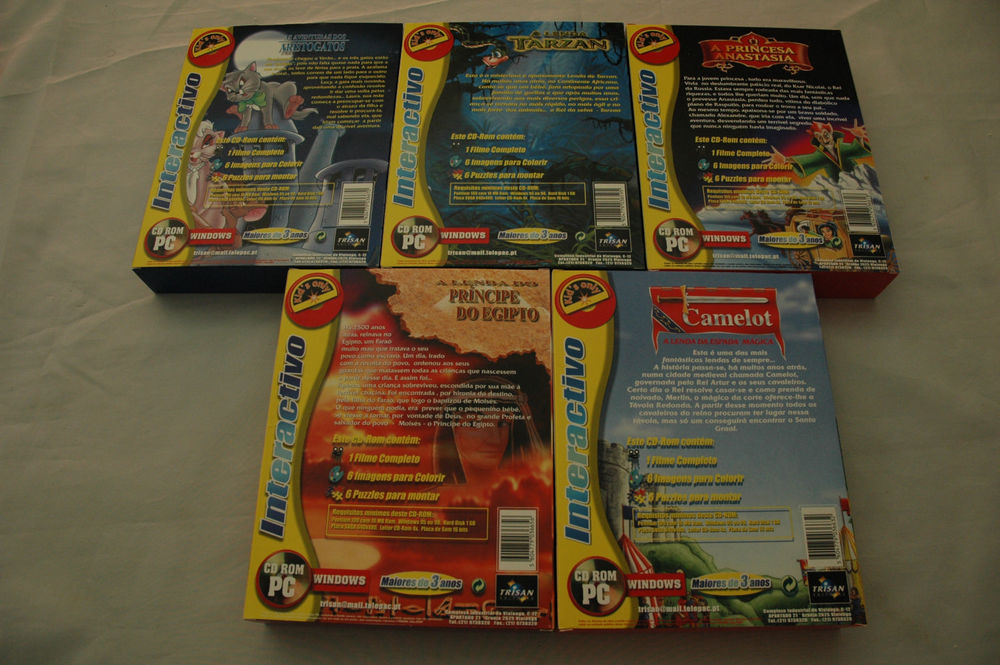 Lot de 5 Coffrets Disney&reg; Dessins anim&eacute;s interactifs, NEUFS CD et vinyles