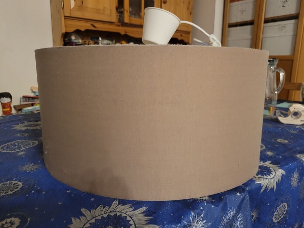Abats-jour tissu beige Décoration