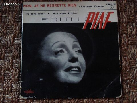 Disque vinyle 45t Edith PIAF 2 Thilouze (37)