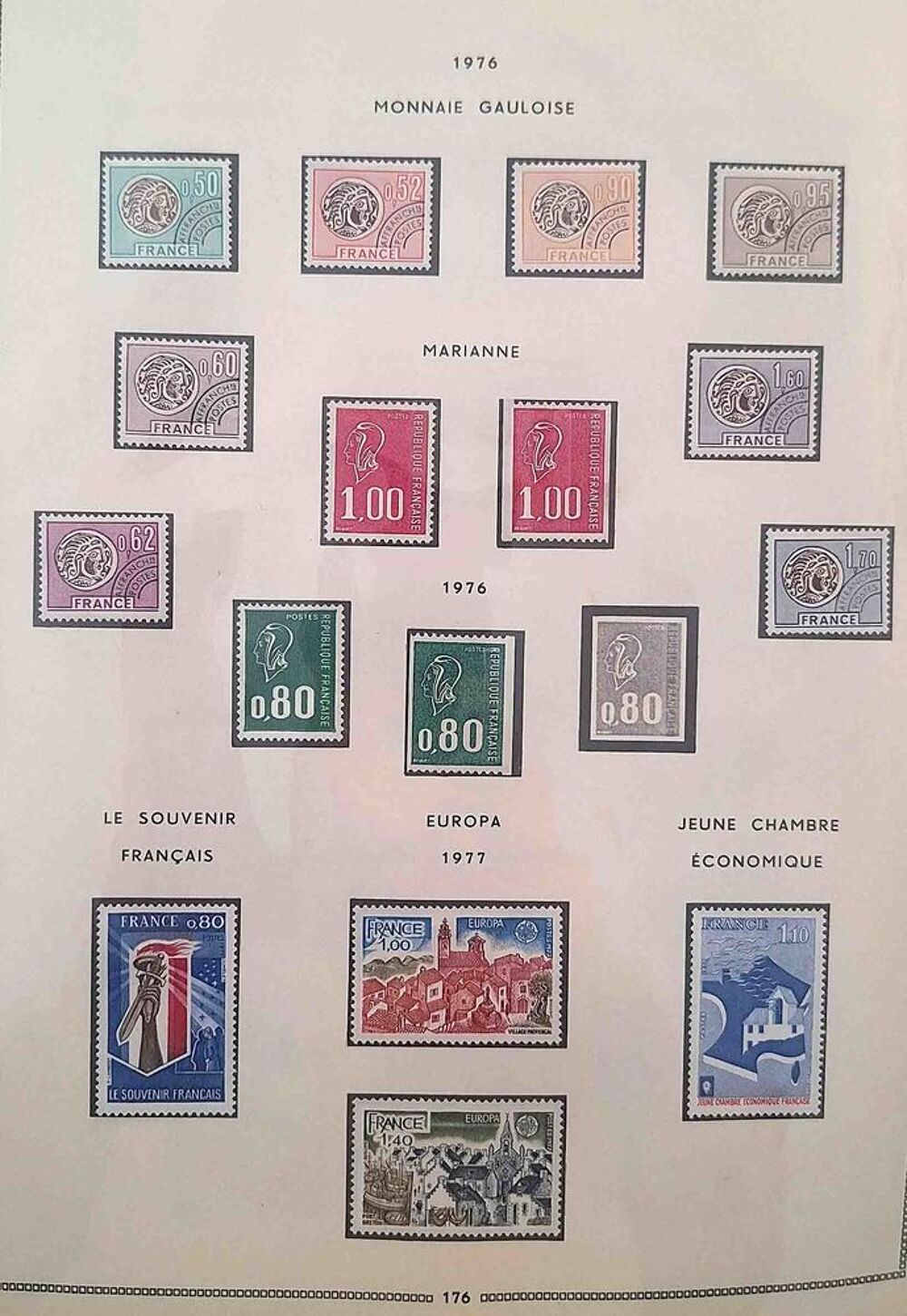 S&eacute;rie de timbres de collection de France F2 