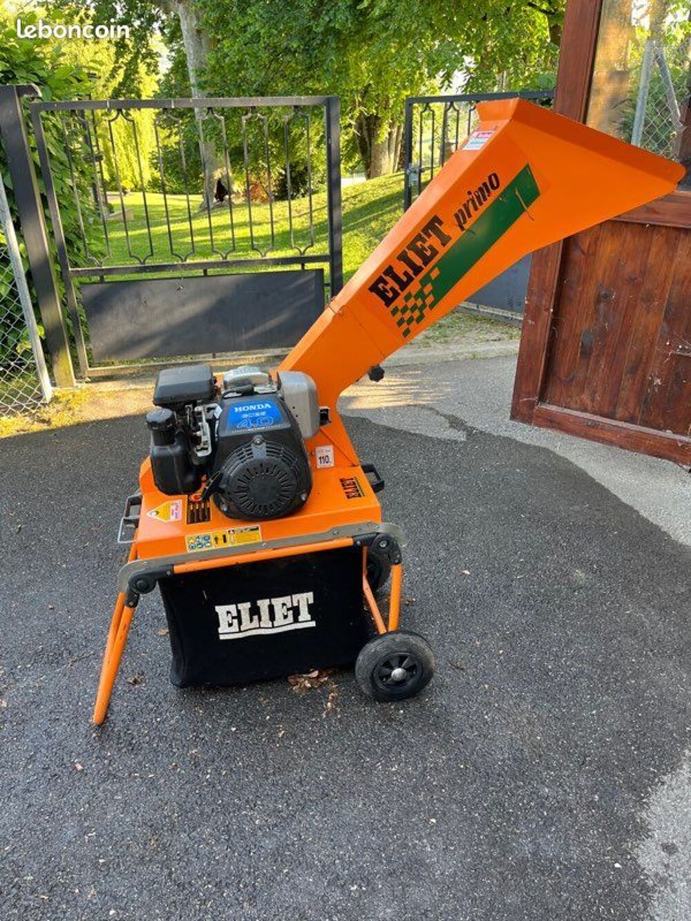 Broyeur thermique a v&eacute;g&eacute;taux ELIET Jardin