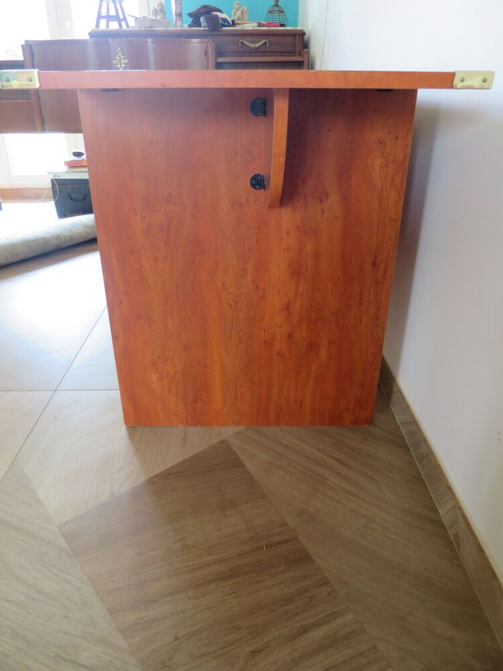 Bureau Gautier-large plateau &agrave; rabats-2 tiroirs Meubles