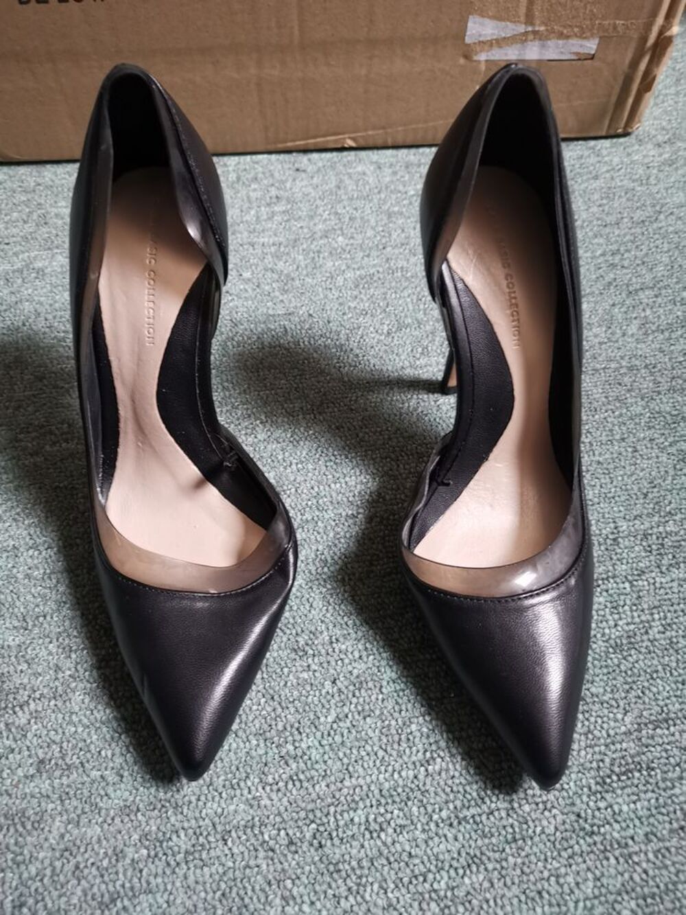Zara escarpin noir sale