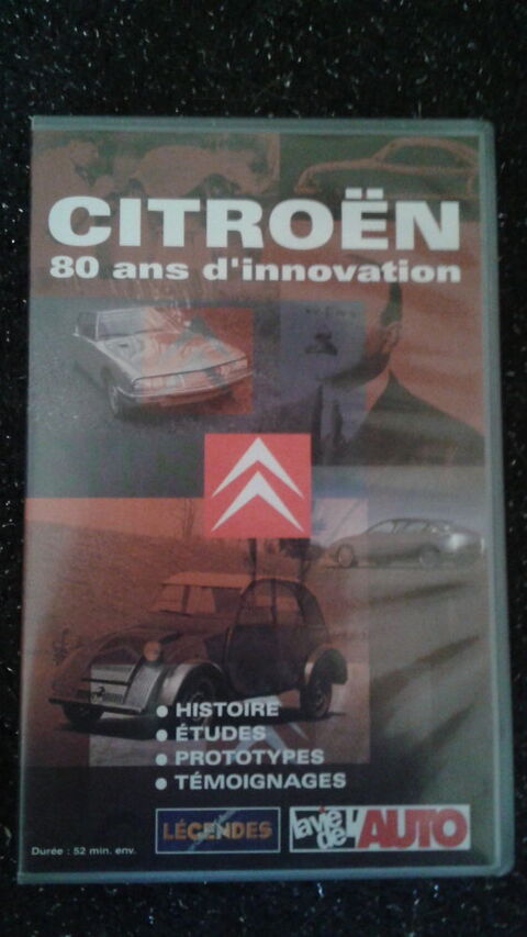 CASSETTE VHS  CITROEN 80 ANS D'INNOVATION  8 Tignieu-Jameyzieu (38)