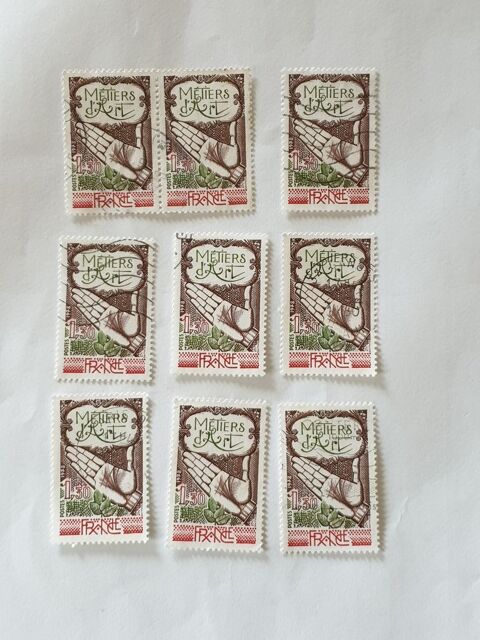 Timbre France Oblit�r� 1978 M�tiers d'art - lot 0.90 euro ou 0 Marseille 9 (13)