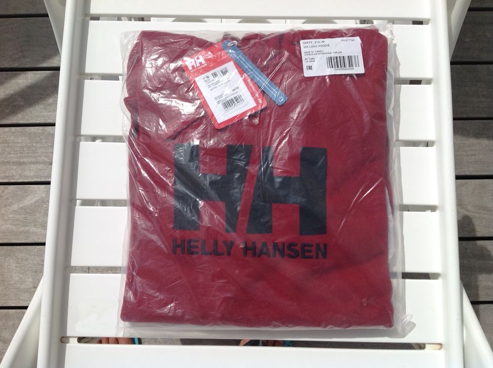 Sweat &agrave; capuche Helly Hansen&reg; homme, couleur Dark Red, neuf Vêtements