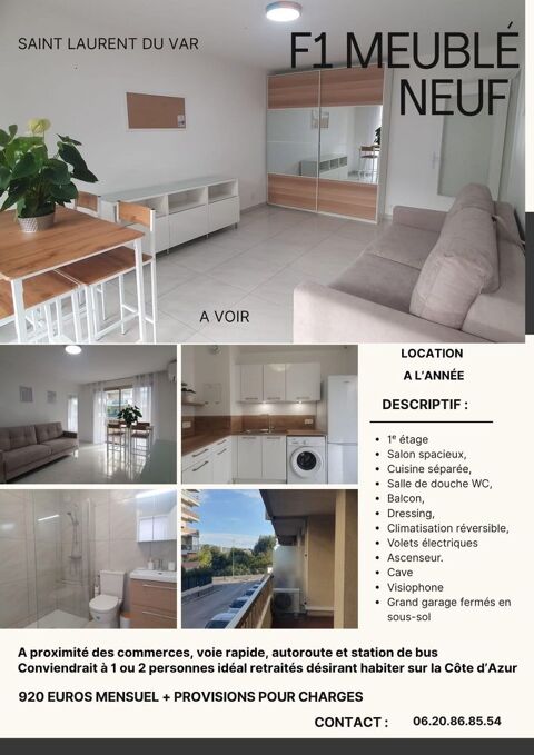  Appartement  louer 1 pice 31 m Saint-laurent-du-var