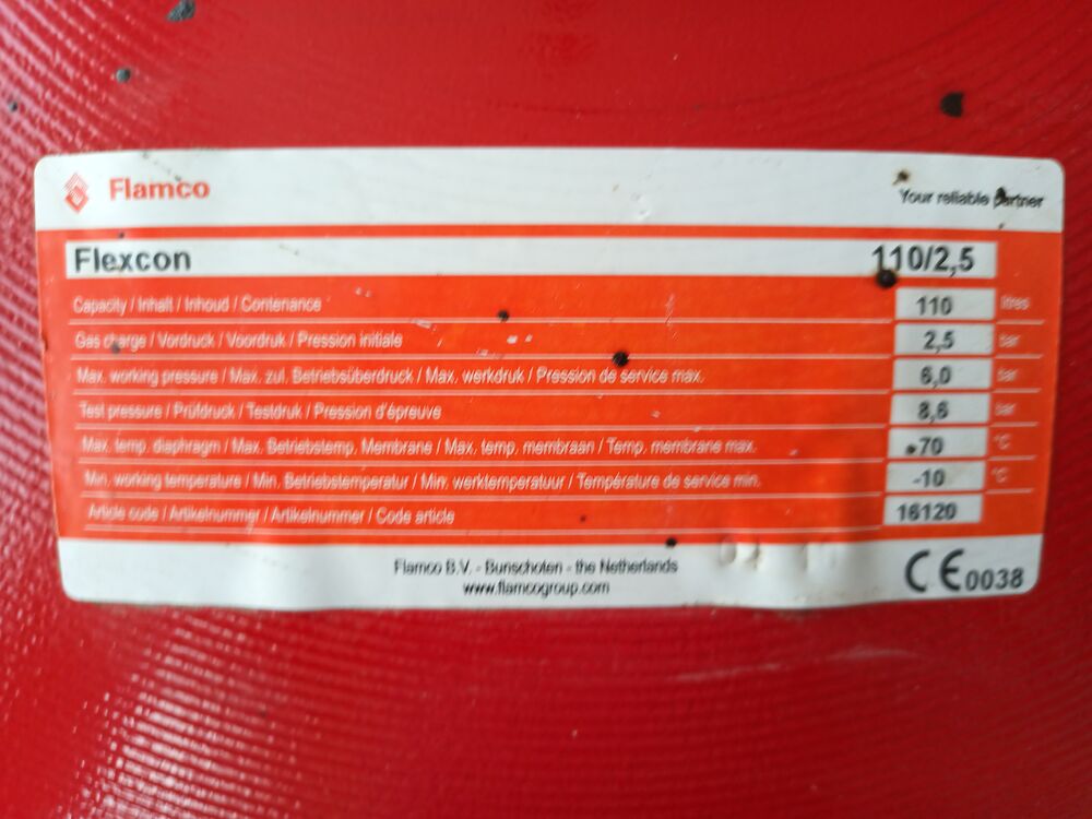 Vase d'expansion FLAMCO 110 litres Bricolage