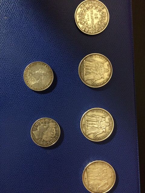 06 Pice de 10 Francs et 100 Francs 1965  1985 ARGENT 180 Le Me-sur-Seine (77)