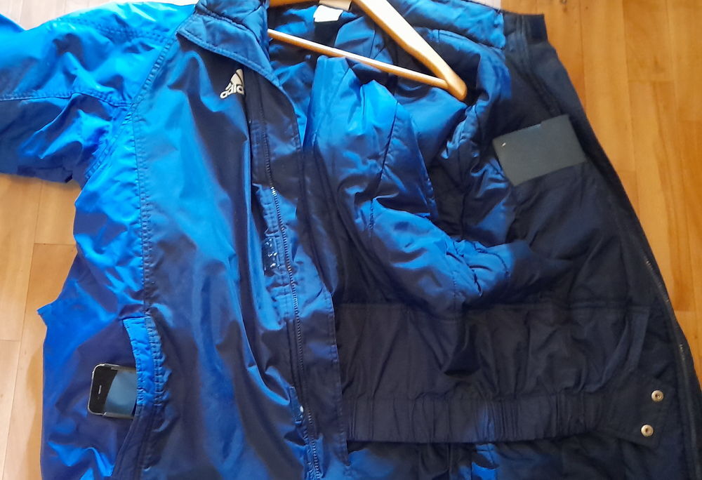 ANORAK DOUDOUNE PARKA ADIDAS BLEUE entre L et XXL Vtements