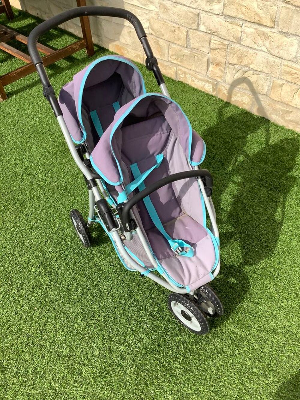 Poussette double pour poupees Jeux / jouets