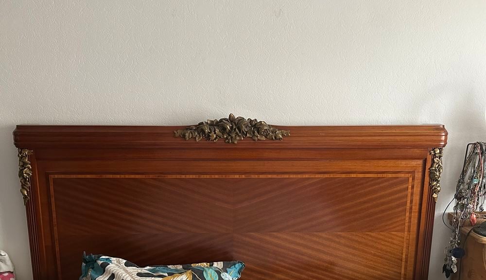 armoire + lit en merisier Meubles