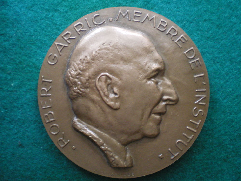 M&eacute;daille de Robert Garric - Membre de l'Institut. 
