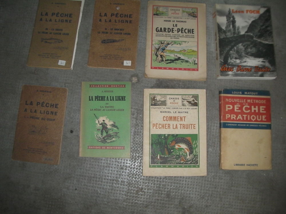 8 livres de p&ecirc;che Livres et BD