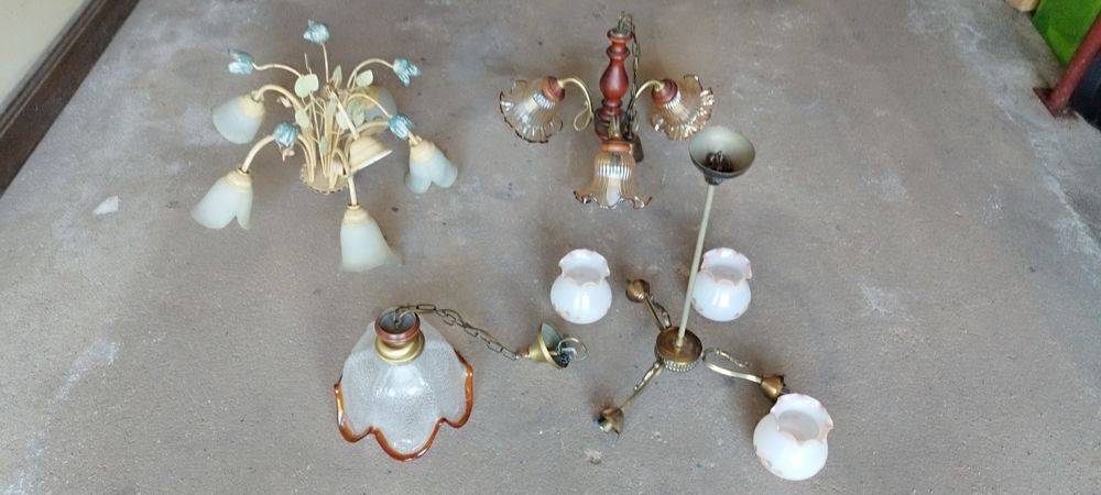 4 lustres anciens/vintage Décoration