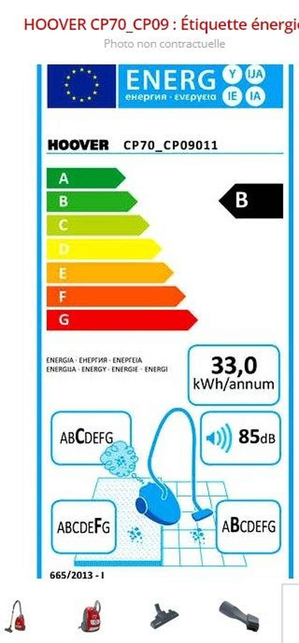 Achetez aspirateur hoover occasion annonce vente Lille 59