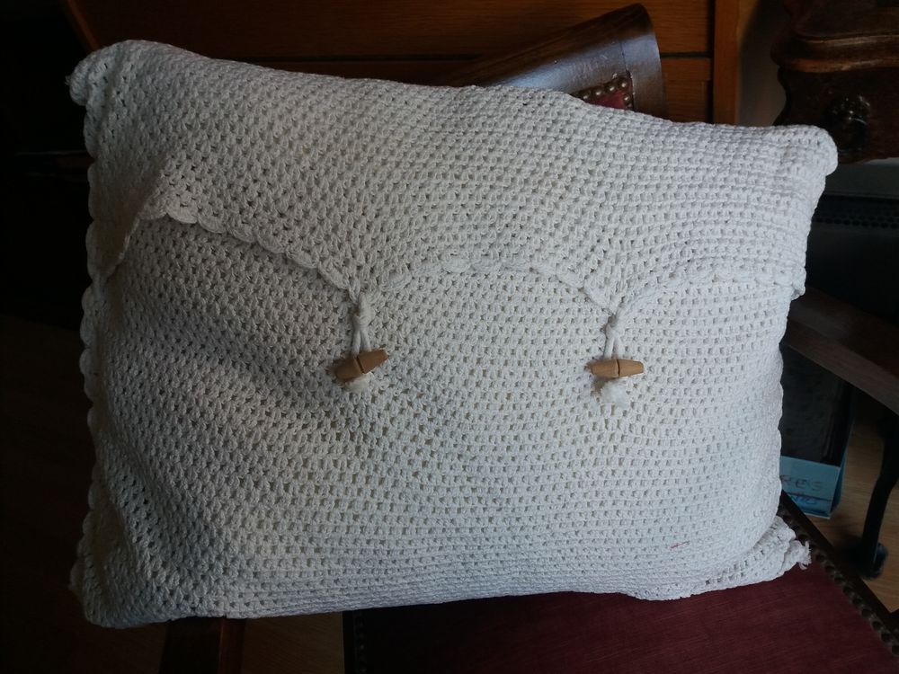 Coussins faits main au crochet Décoration