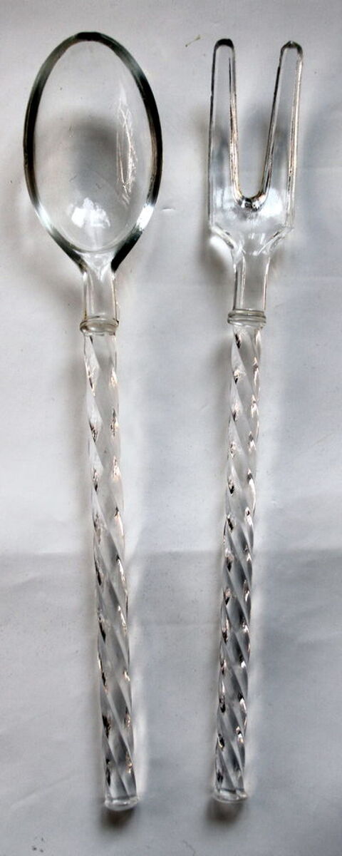 Couverts � salade en verre 25 Issy-les-Moulineaux (92)