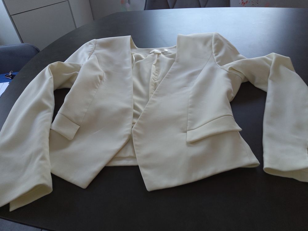 VESTE H&amp;M blanche 36 Vêtements
