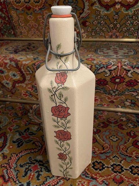 Bouillotte c�ramique d�cor�e vintage hexagonale 15 Cachan (94)