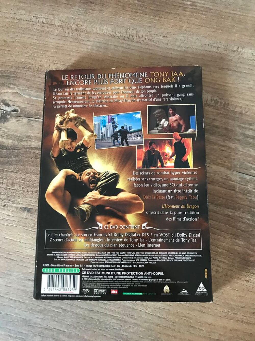 DVD " L' honneur du dragon " DVD et blu-ray