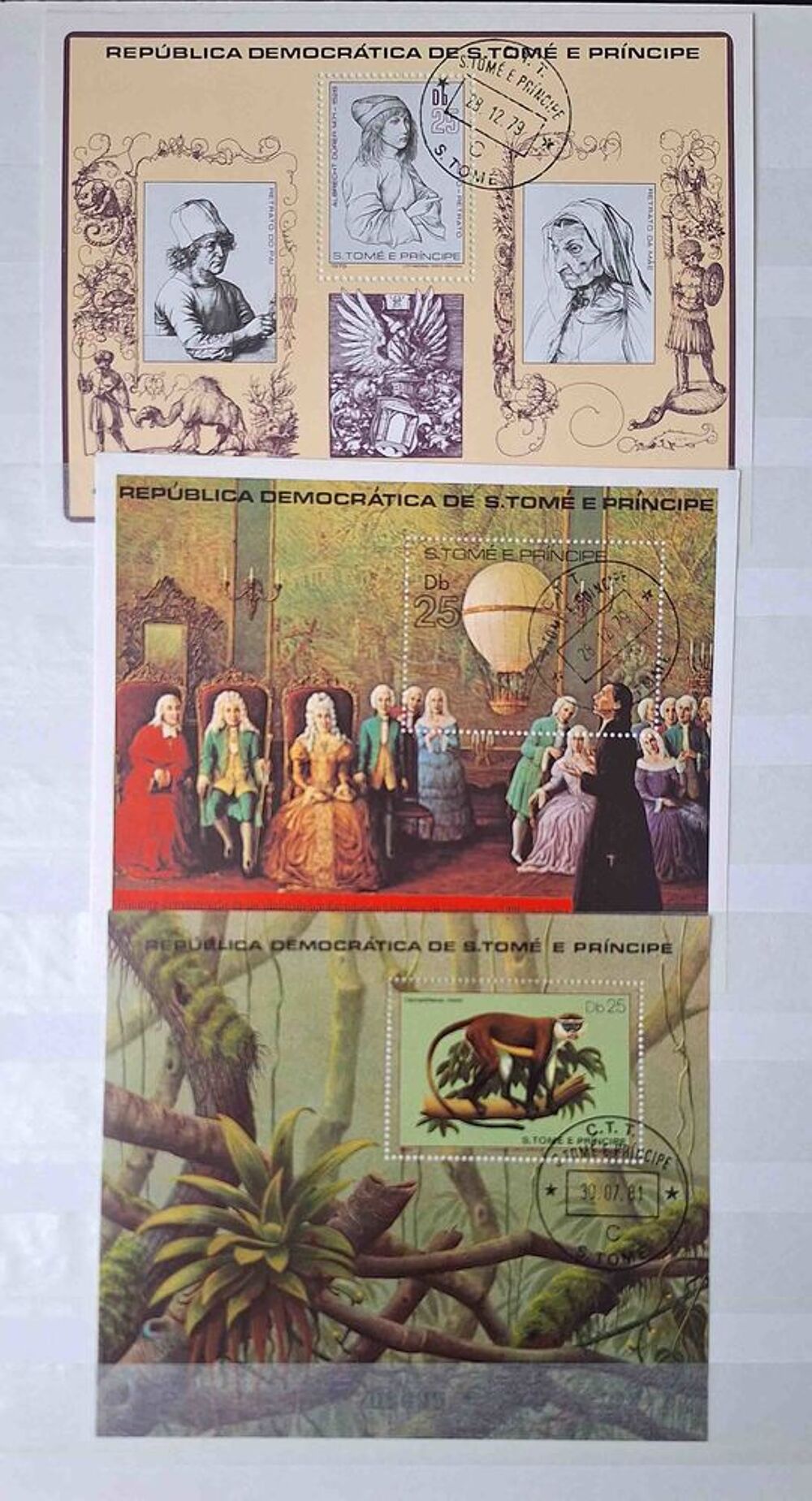 S&eacute;rie de timbres de collection de Saint Thomas et Prince 