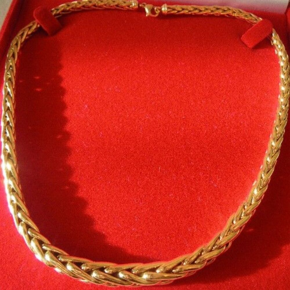 Collier en maille palmier or 18 carats Bijoux et montres
