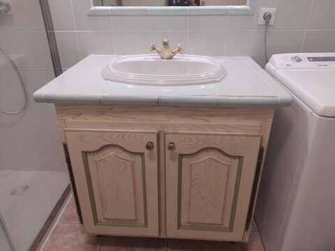meuble sous vasque en crus avec robinetterie et vasque 150 Saint-Laurent-du-Var (06)