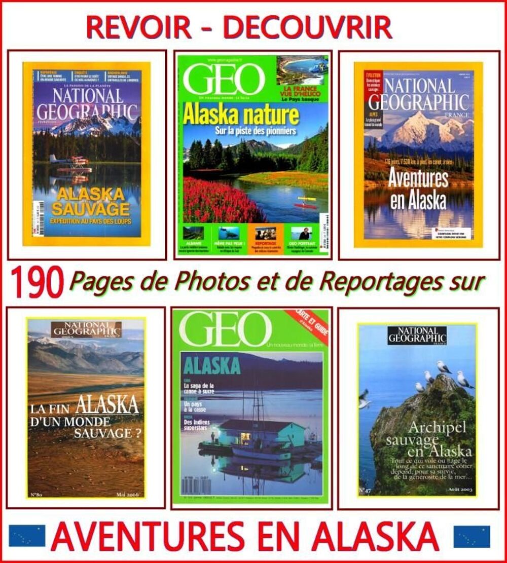 ALASKA - g&eacute;o - CANADA / prixportcompris Livres et BD