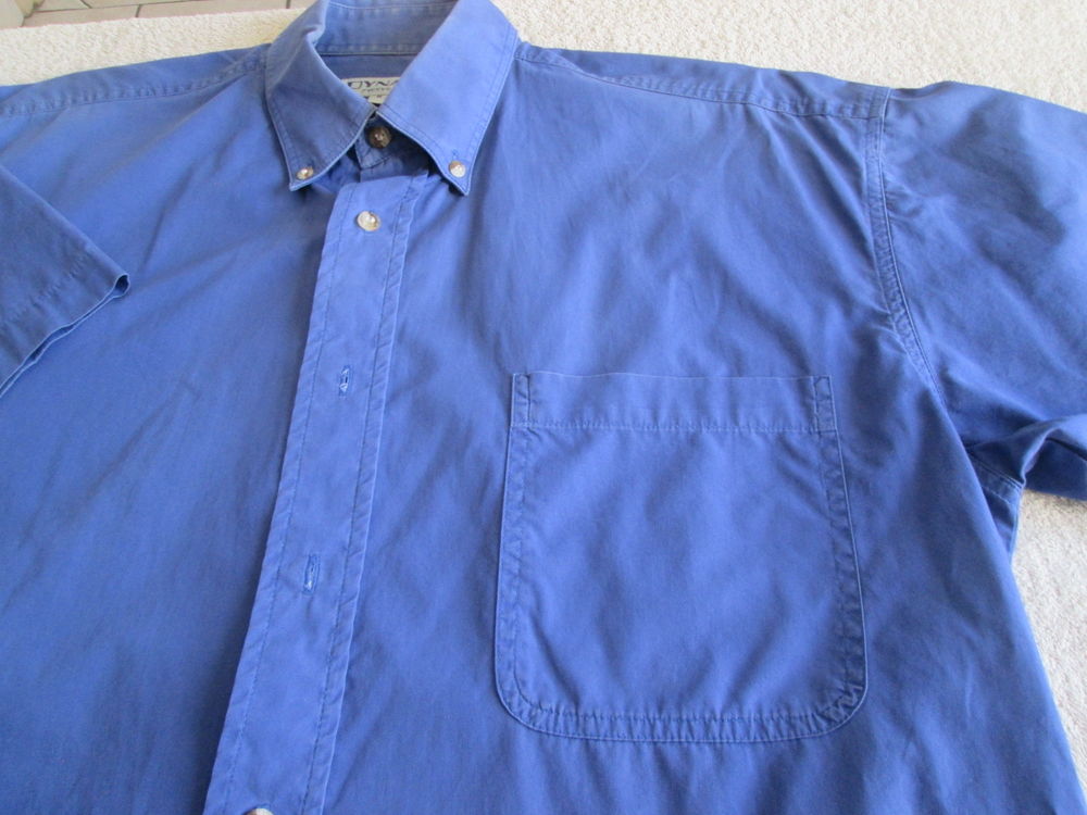 Chemise homme manches courtes bleu nuit taille M Vêtements