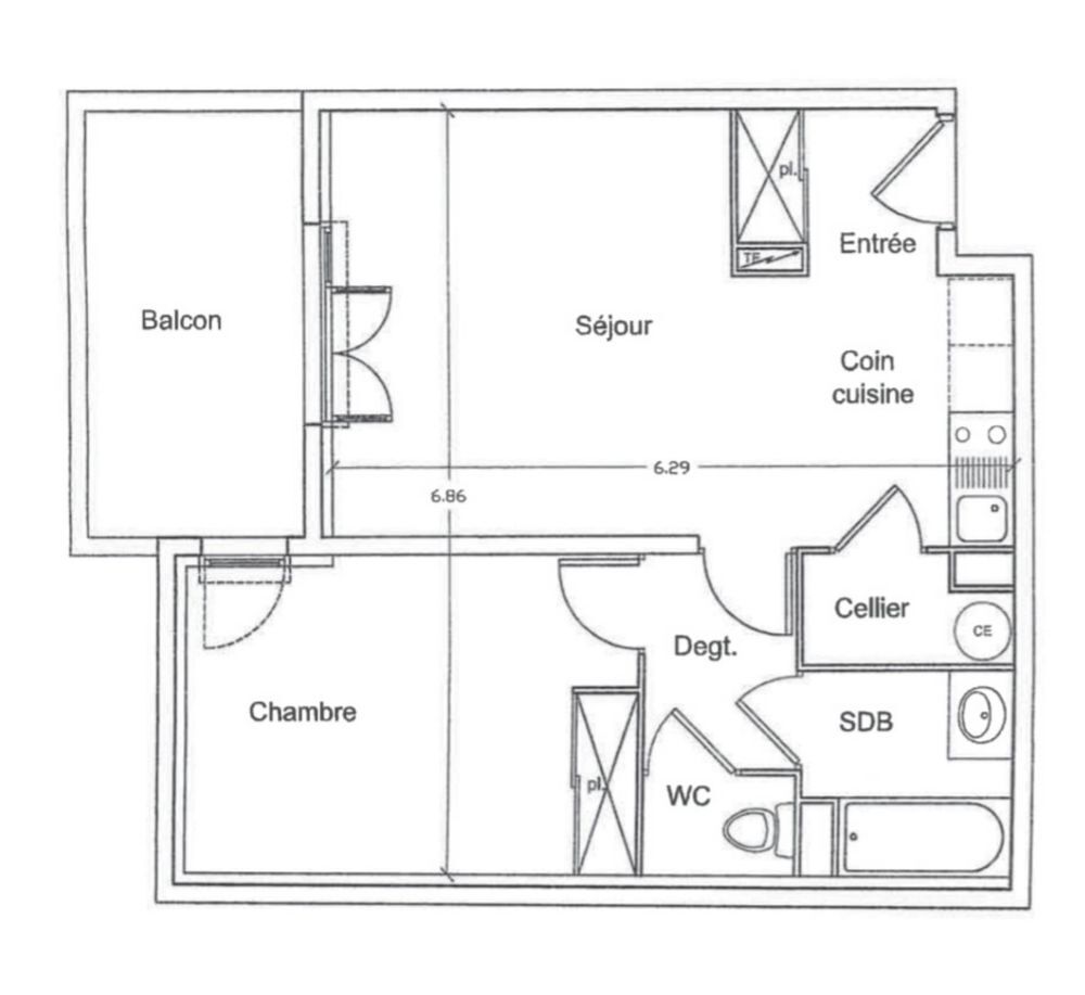 Location Appartement COUP DE C?UR À NÎMES ? T2 avec balcon, parking & ascenseur ? Nîmes