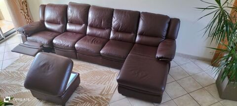 CANAP� PANORAMIQUE CUIR + POUF 500 Saint-Germain-l�s-Corbeil (91)