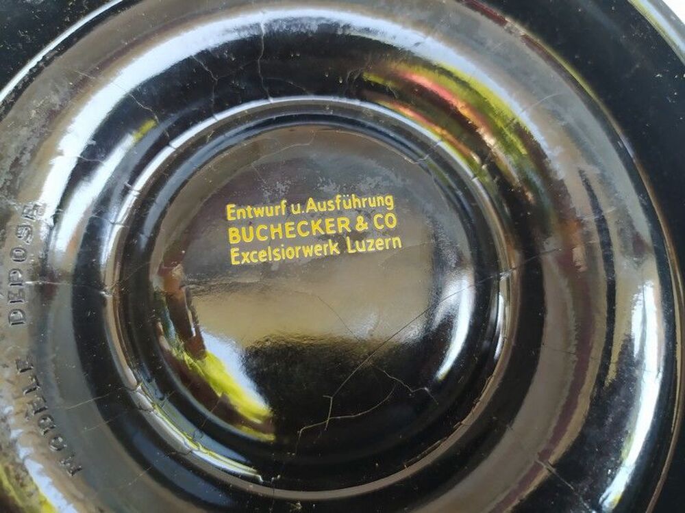 Cendrier Publicitaire Weisflog Bitter Buchecker &amp; Co 
