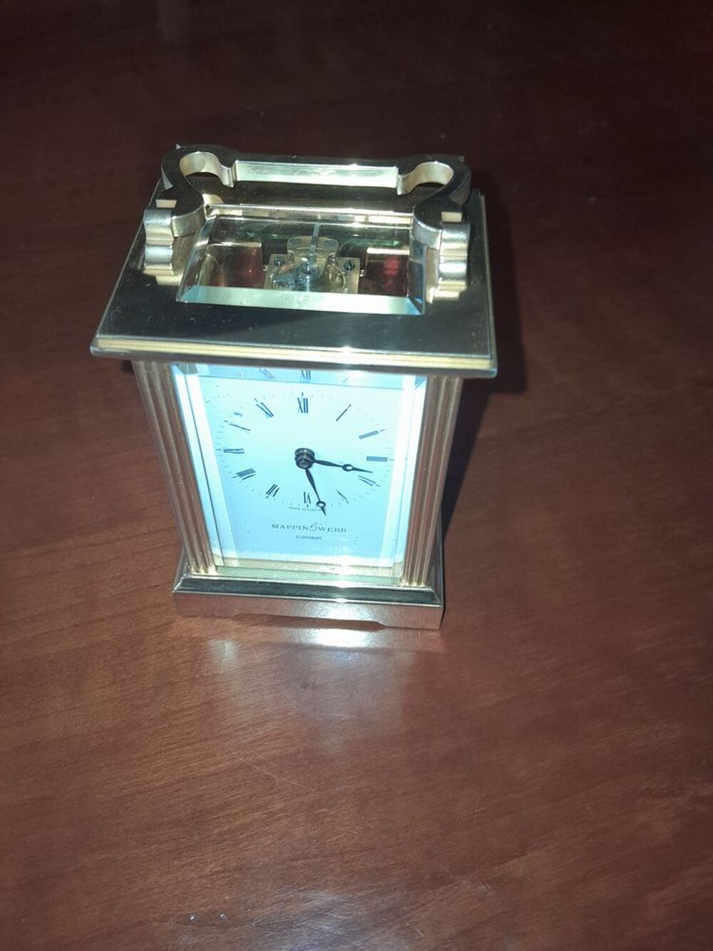 Horloge de cal&egrave;che Mappin &amp; Webb London laiton. Décoration