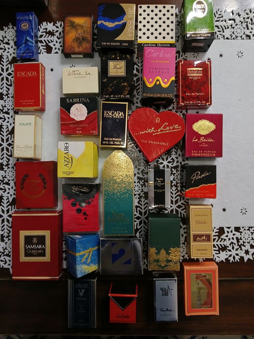 Collection de flacons miniatures 
