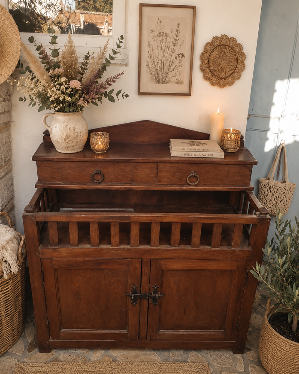 buffet campagne boh&egrave;me chic en l'&eacute;tat Meubles