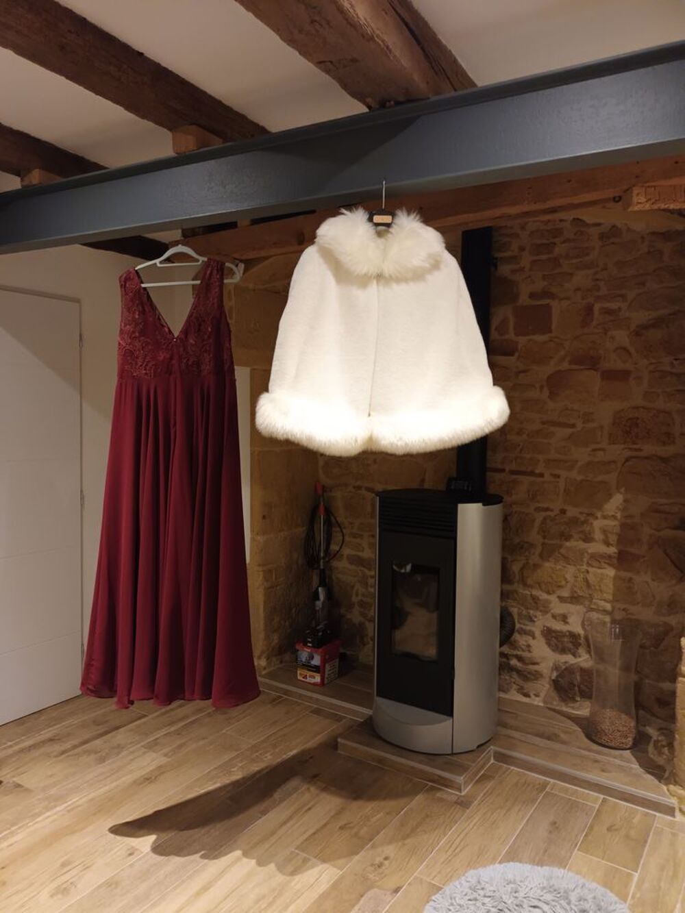 Robe longue bordeaux c&eacute;r&eacute;monie f&ecirc;te Vêtements