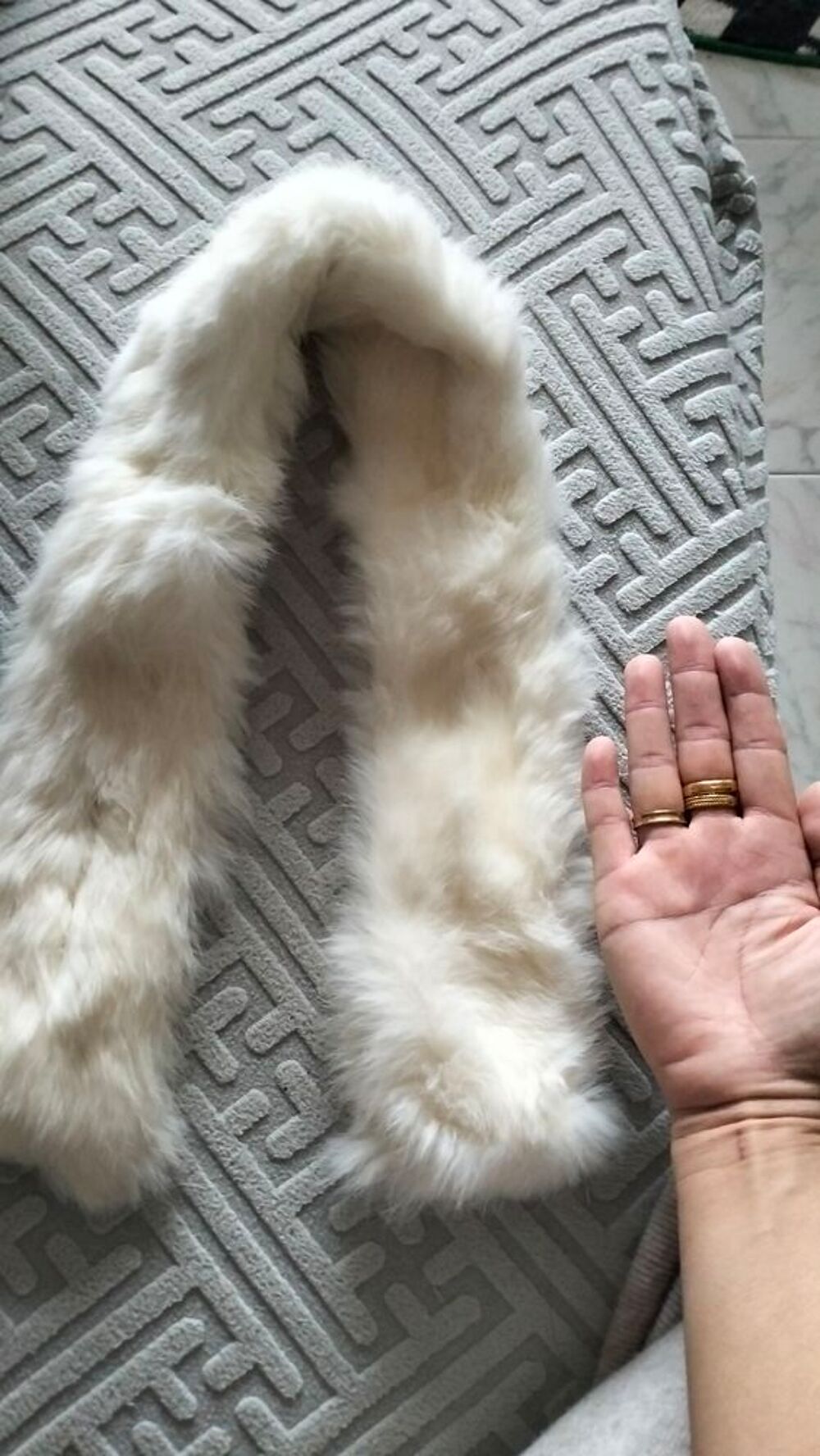 &Eacute;charpes en fourrure de lapin Vêtements