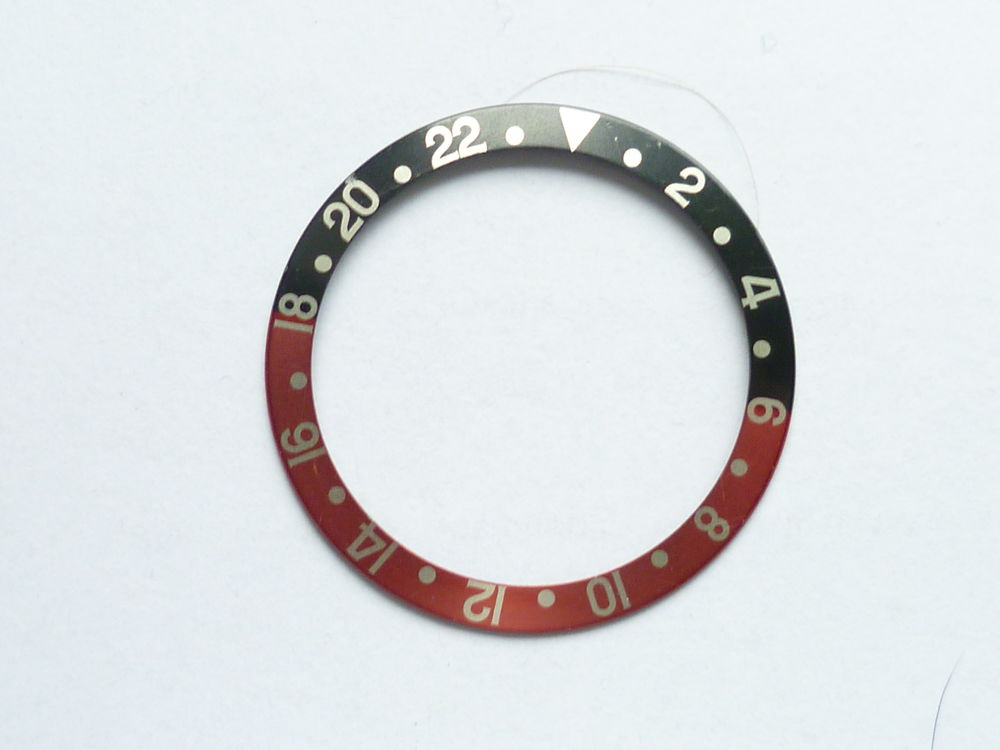 Rolex Org. Drehringeinlage Schwarz/rot 16710 Bijoux et montres