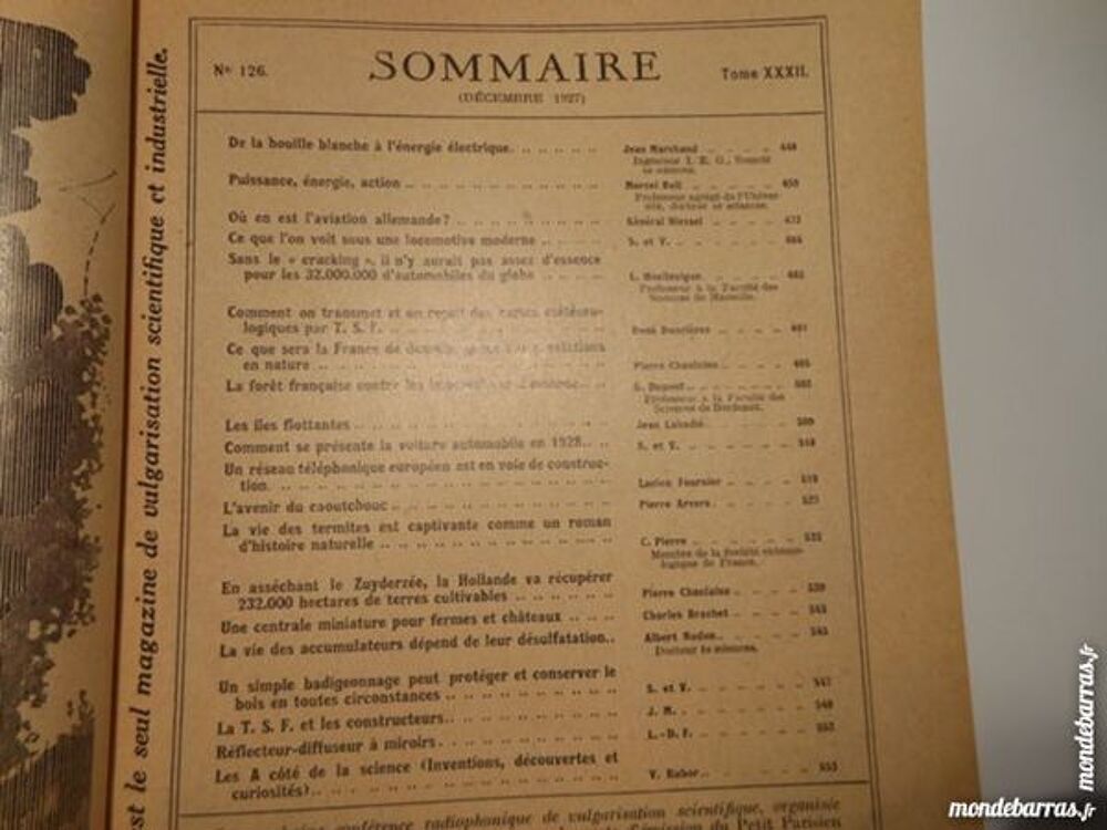 science et vie N&deg; 126 special Noell decembre 1927 Livres et BD