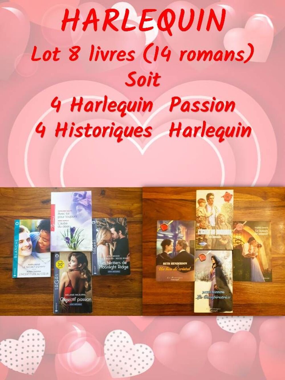 Harlequin Amour passion romance,historique - Lot 14 romans Livres et BD