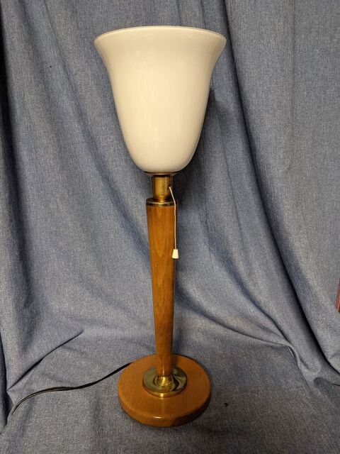 LAMPE STYLE MAZDA art déco vintage avec inter a tirette et o 135 Marseille 13 (13)