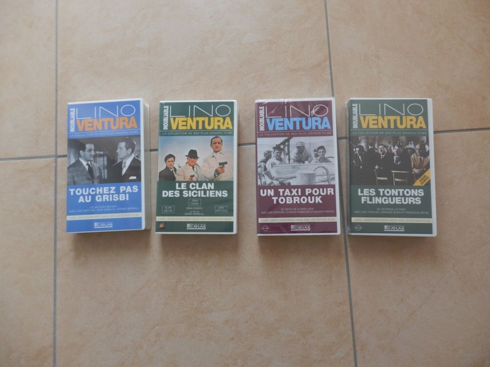 Cassettes VHS Lino Ventura Photos/Video/TV