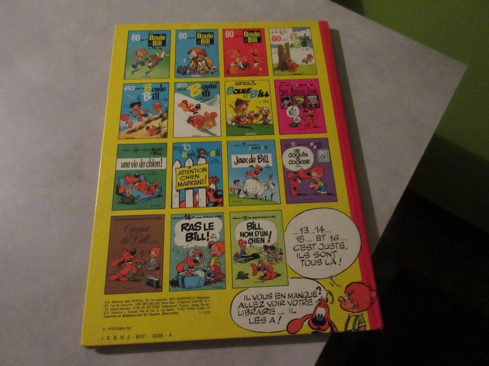 BD Boule et Bill Livres et BD