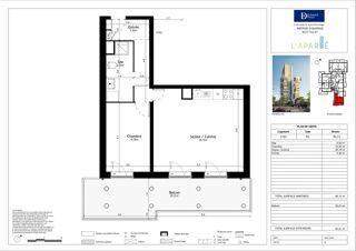  Appartement à vendre 2 pièces 48 m²