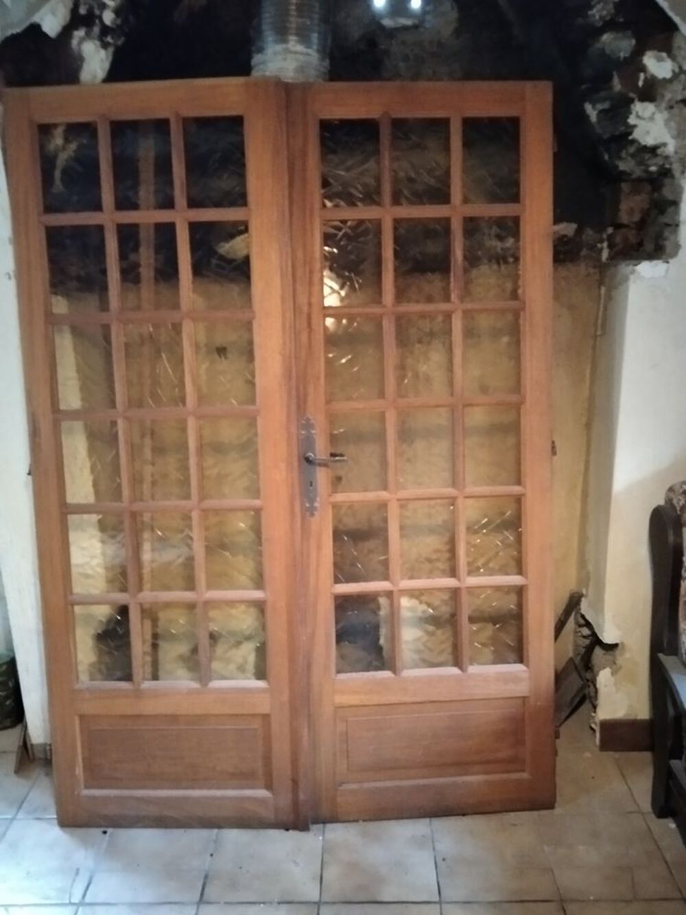 porte interieure vitr&eacute;e 1.40*2.15 m avec le cadre Bricolage