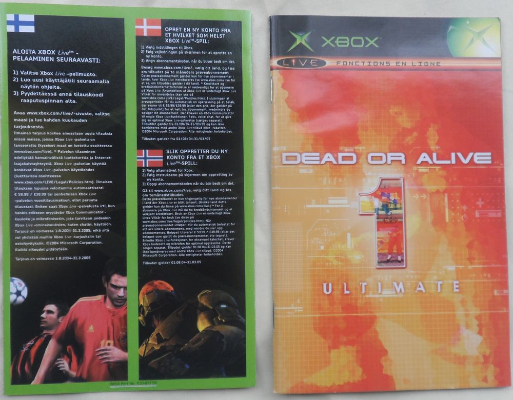 DEAD OR ALIVE 2 ULTIMATE MICROSOFT XBOX XG TECMO COMBAT
Consoles et jeux vidéos