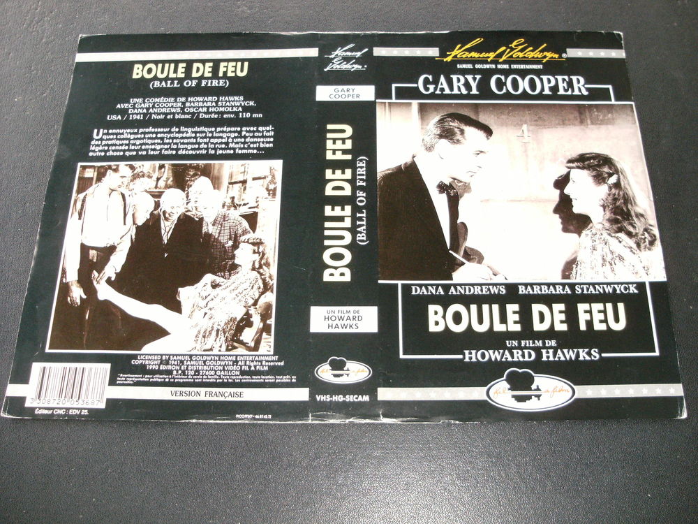 Film :" Boule de feu " DVD et blu-ray