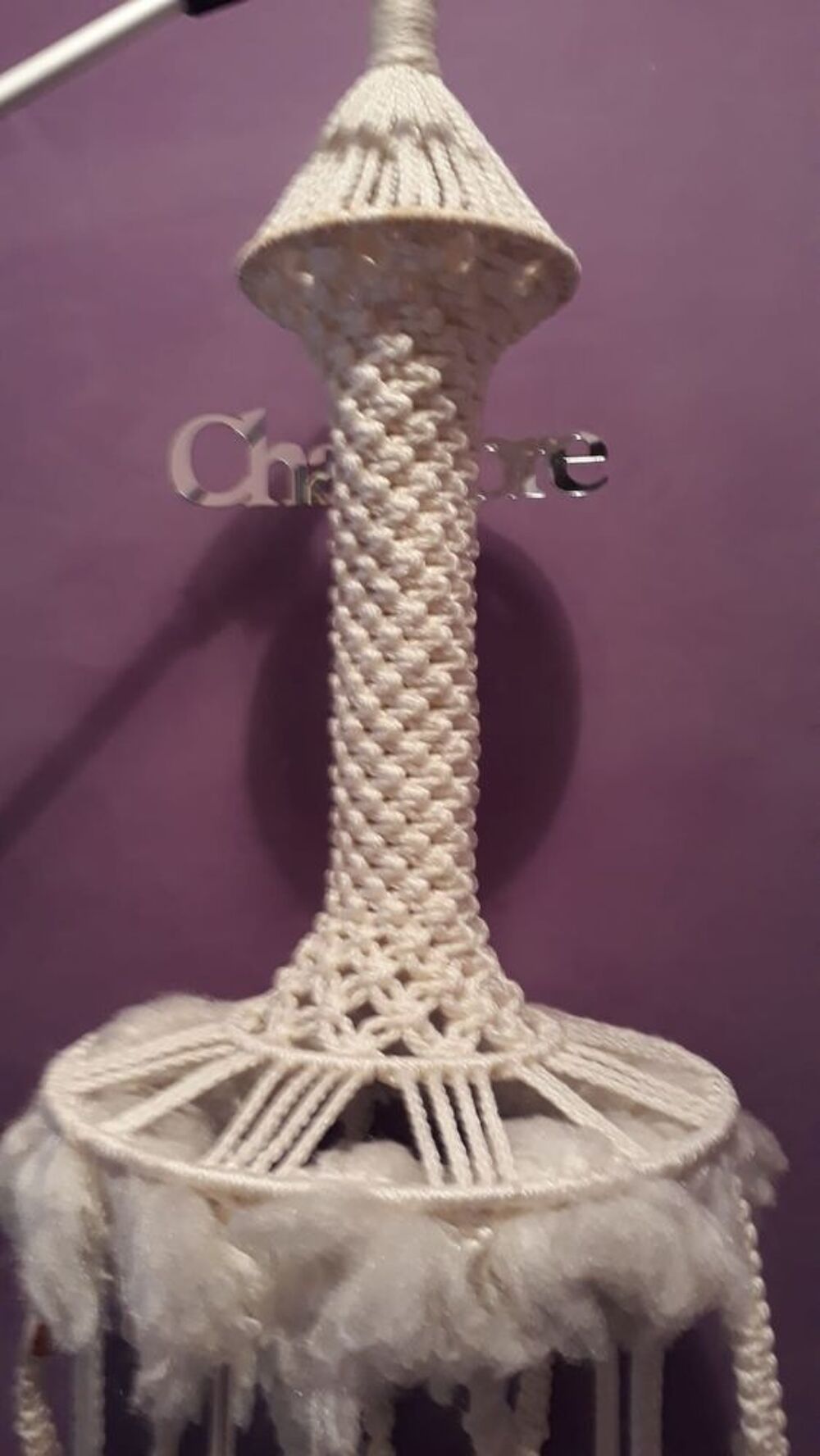 Macram&eacute; blanc Décoration