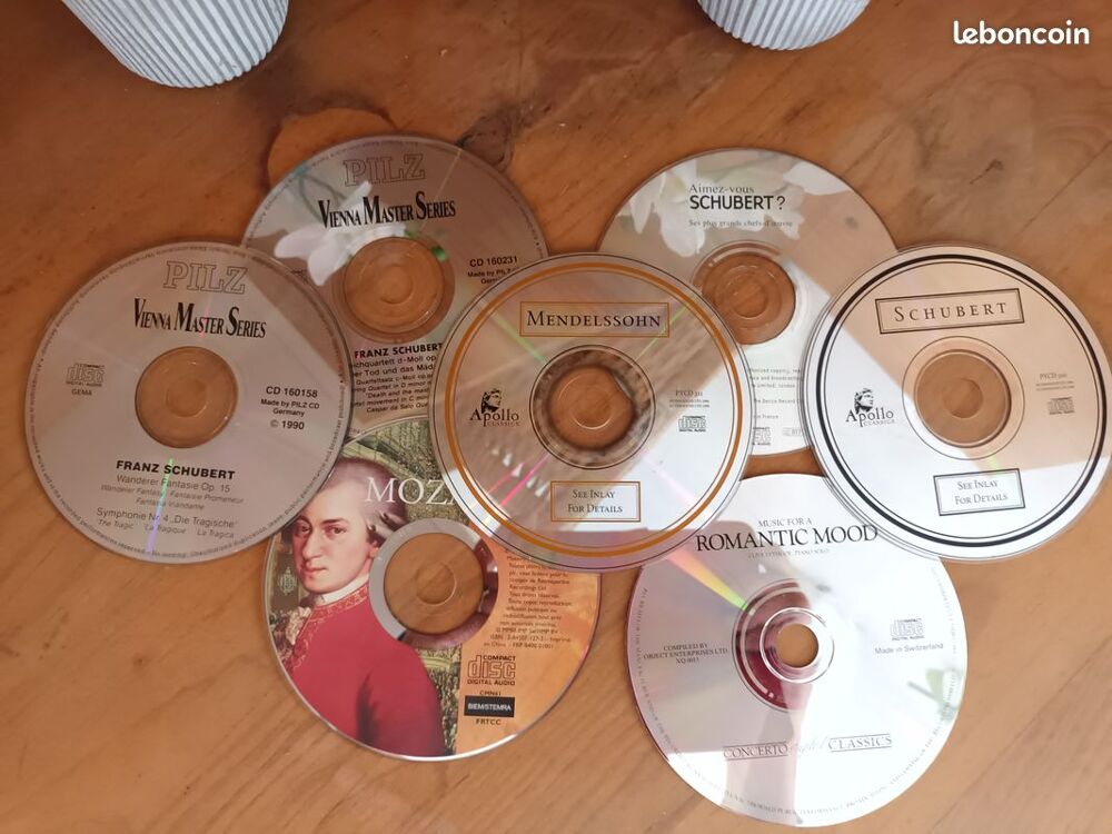 Lot de 7 CD musique classique CD et vinyles